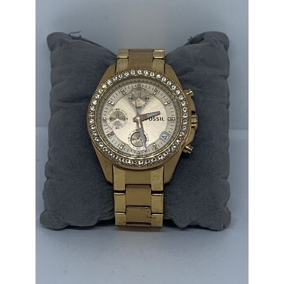 Fossil ES3352 Women's Stainless Steel Analog Silver Dial Quartz Watch GE80 - Picture 2 of 11